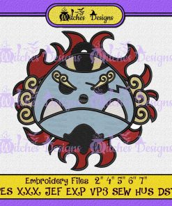One Piece Jinbe Skull Embroidery