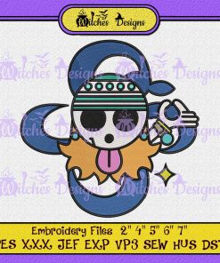 One Piece Nami Skull Embroidery