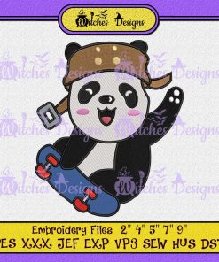 Panda Bear Funny 6 Embroidery