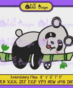 Panda Bear Funny 4 Embroidery