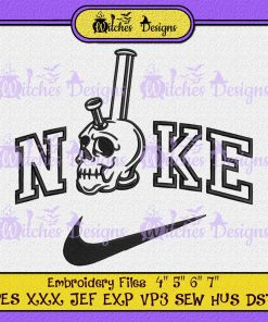 Nike Skull Smoking Pipe Embroidery