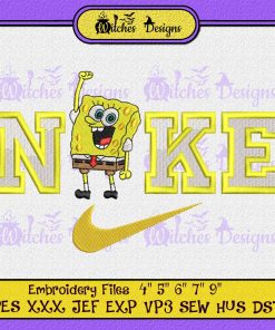 Spongebob Cartoon Embroidery