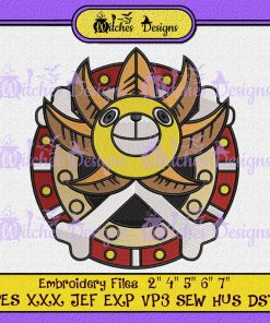 One Piece Thousand Sunny Embroidery