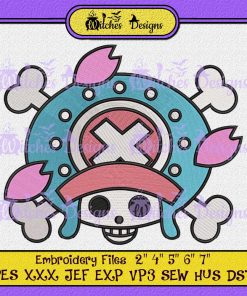 One Piece Tony Chopper Skull Embroidery