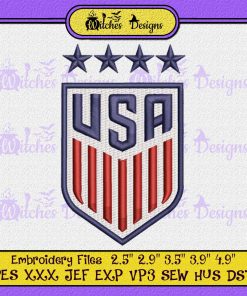 US Women's Soccer Team Embroidery