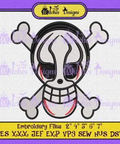 Yokai Pirates Skull Embroidery