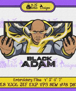 Movie Black Adam Embroidery
