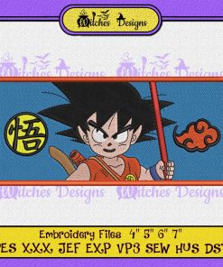 Young Goku Dragon Ball Embroidery