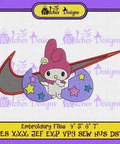 Swoosh Melody Cute Embroidery