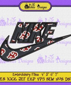 Akatsuki Cloud Nike Embroidery Design File Instant Download