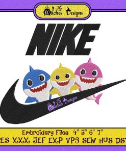 Shark Nike Embroidery