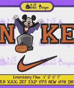 Mickey Dracula x Nike Embroidery