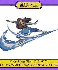 Avatar Katara Swoosh Embroidery