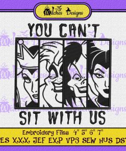 Halloween You Cant Sit With Us Embroidery