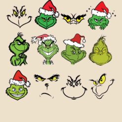 12-Free-Files-Faces-Grinch-SVG-Bundle-Christmas