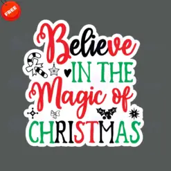 Believe-In-The-Magic-Of-Christmas-Free-SVG-Design