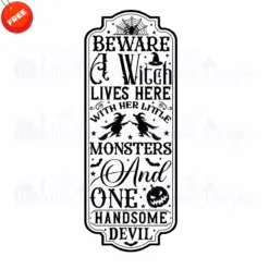 Beware-a-witch-lives-Free-SVG-Deigns