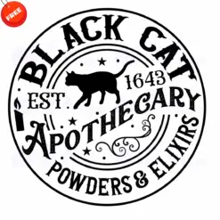 Black-Cat-Est-1643-Free-SVG-Deigns
