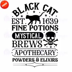 Black-Cat-Fine-Potions-Free-SVG-Deigns