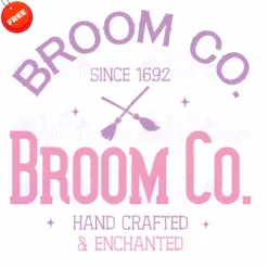 Broom-Co-Since-1692-Hand-Crafted-And-Enchanted-Free-SVG-Deigns