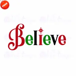 Christmas-Believe-Free-SVG-Design