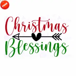 Christmas-Blessings-Free-SVG-Design