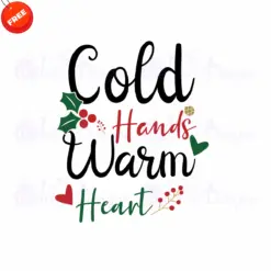 Christmas-Cold-Hands-Warm-Heart-Free-SVG-Design