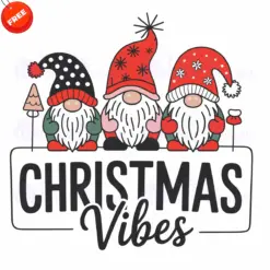 Christmas-Gnome-Vibes-2-Free-SVG-Design