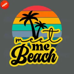 Coconut-Meet-Me-Beach-Free-SVG-Design
