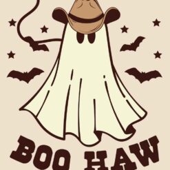 Ghost-And-Bat-Boo-Haw-Free-SVG-Design