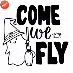 Ghost-Come-We-Fly-SVG-Free-Deign