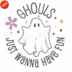 Ghost-Just-Wanna-Have-Fun-Free-SVG-Design