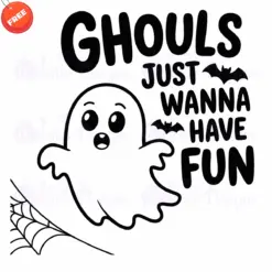 Ghouls-Just-Wanna-Have-Fun-SVG-Free-Deign