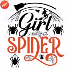 Girl-spider-SVG-Free-Deign