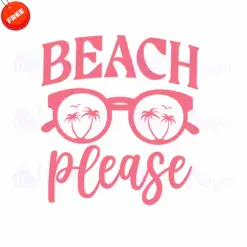 Glasses-Beach-Please-Free-SVG-Design