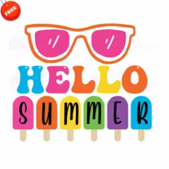 Glasses-Hello-Summer-Free-SVG-Design