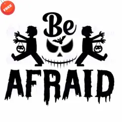 Halloween-Be-Afraid-Free-Deign