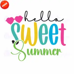 Hello-Sweet-Summer-Free-SVG-Design