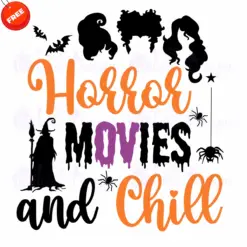 Horror-Movie-And-Chill-SVG-Free-SVG-Deigns
