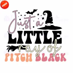 Just-A-Little-Ray-Of-Pitch-Black-Free-SVG-Design