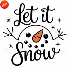 Let-It-Snow-Free-SVG-Design