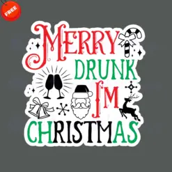 Merry-Drunk-Im-Christmas-Free-SVG-Design