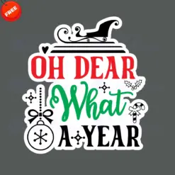 Oh-Dear-What-A-Year-Free-SVG-Design