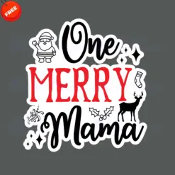 One-Merry-Mama-Free-SVG-Design