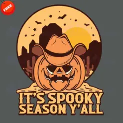 Pumpkin-Its-Spooky-Season-Yall-Free-SVG-Design