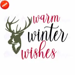 Reindeer-Warm-Winter-Wishes-Free-SVG-Design