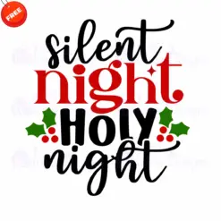 Silent-Night-Holy-Night-Free-SVG-Design