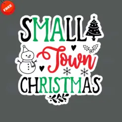 Small-Town-Christmas-Free-SVG-Design