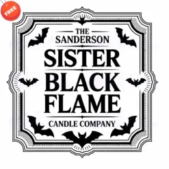 The-Sanderson-Sister-Black-Flame-Candle-Company-SVG-Free-Designs