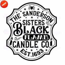 The-Sanderson-Sisters-Black-Flame-Candle-Co-Free-SVG-Deigns